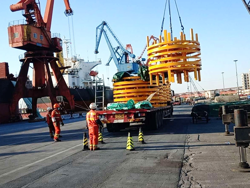 The sleeper equipment port of UAE was loaded on board