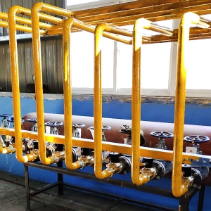Automatic curing water distribution package
